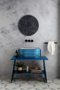 COMPOSITION DE BAIGNOIRE CYAN SUR CHEVALET CYAN