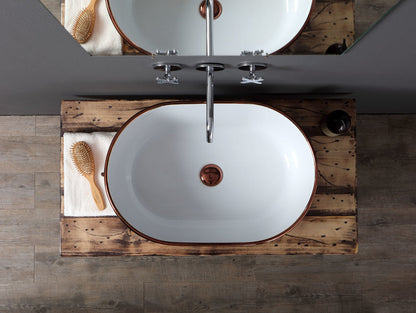 Bodentisch aus Holz mit Gestell
