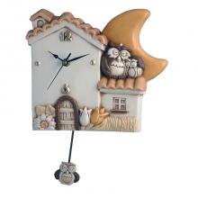 Pendulum Clock House und Eulen